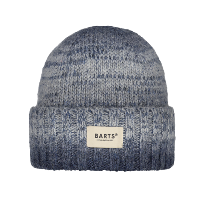 Barts Ealar Beanie Herrenmütze mit Umschlag Space-Dyed-Garn - Navy