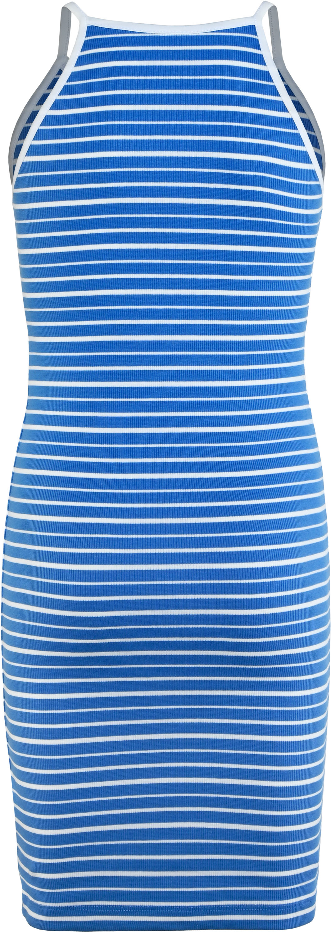 Blue Effect Mädchen Stripe Halter Kleid Blau/Weiß gestreift