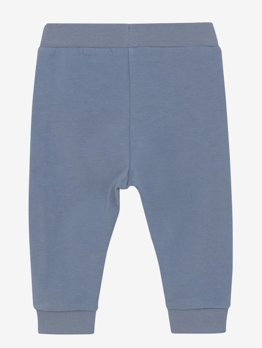 Minymo Sweathose in Flint Stone Blau mit Löwen am Knie - SALE Minymo Sweathose in Flint Stone Blau mit Löwen am Knie - SALE