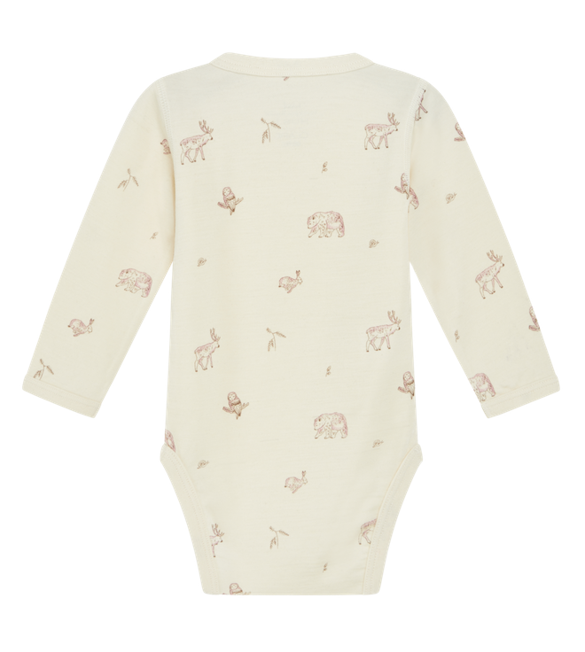 Hust & Claire Baloo Wolle Bambus Body in Ecru Creme - Waldtiere Hust & Claire Baloo Wolle Bambus Body in Ecru Creme - Waldtiere