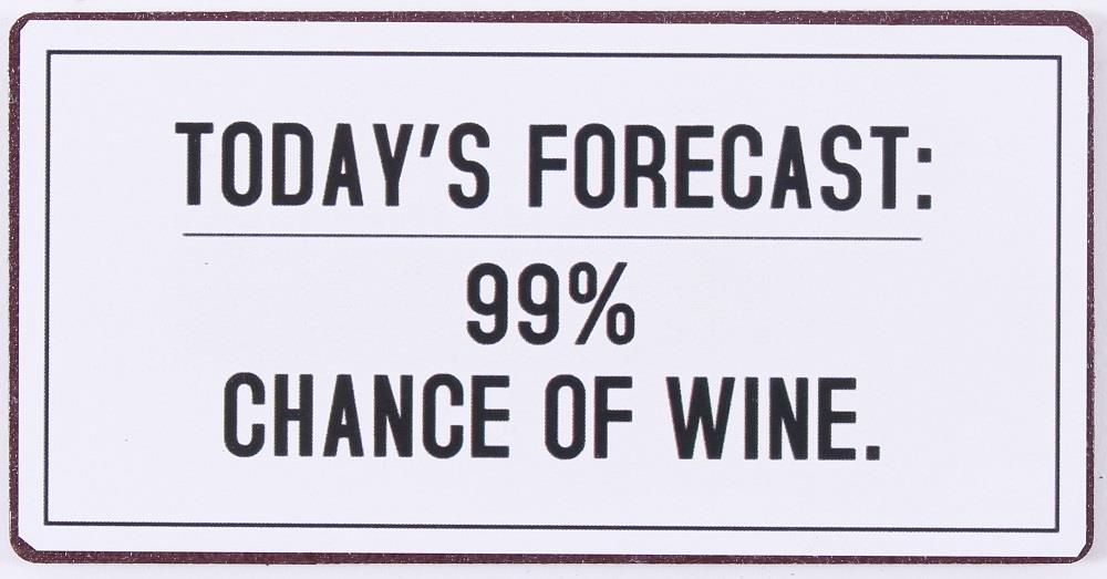 em6347-p Lafinesse Magnet - 99% Chance of Wine