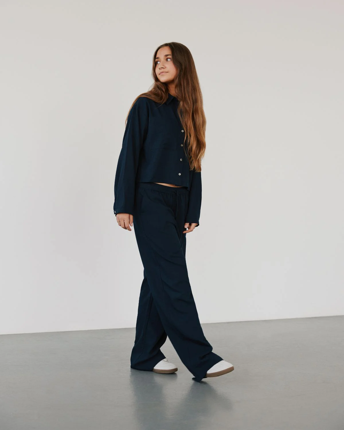 Sofie Schnoor Girls Hose in Dark Navy - SALE