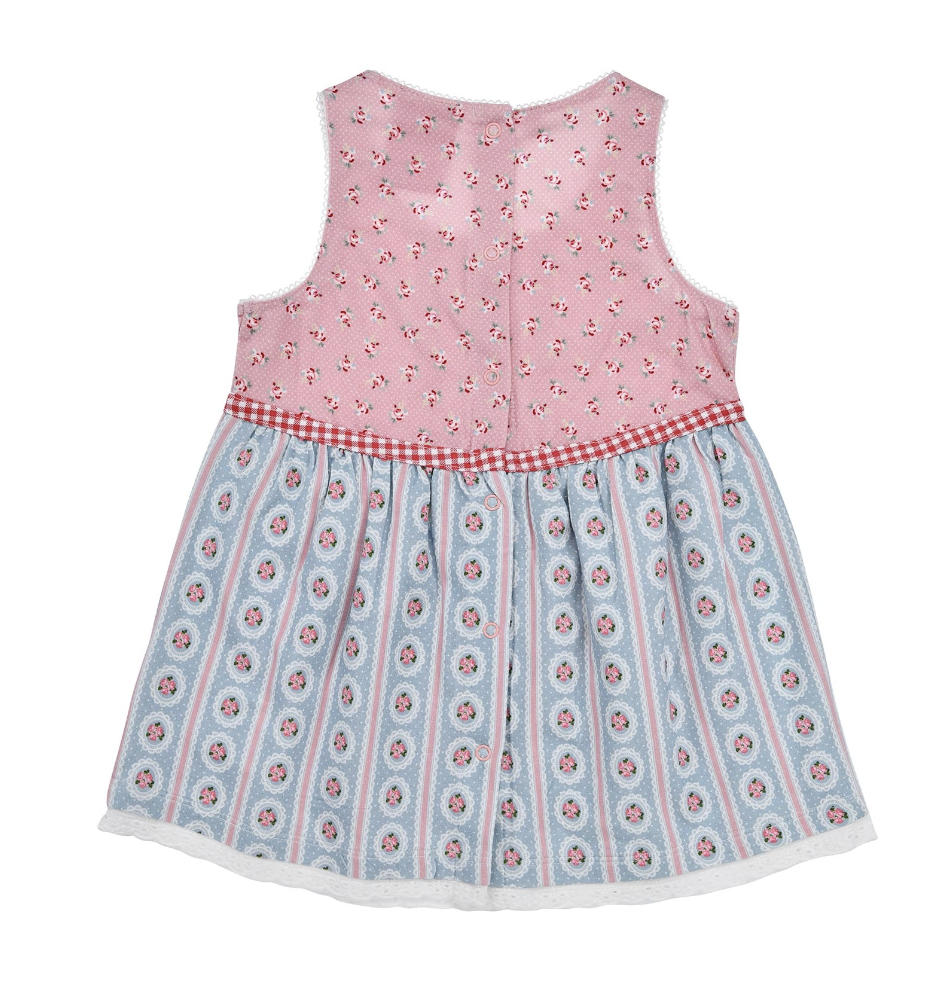 Bondi Dirndl - Blumenallover in Rosa & Blau