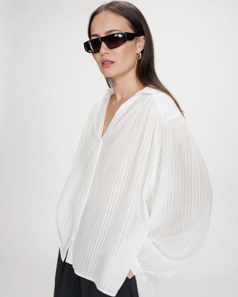 Grace & Mila Bluse Oversized - Ivoire Vibes 