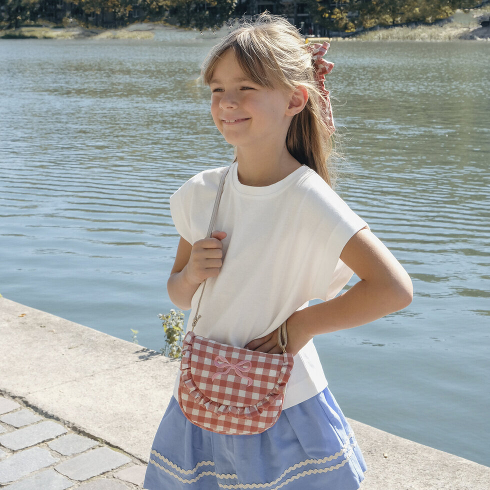 Rockahula Vichy Karo Tasche - Gingham Ruffle Bow Bag 