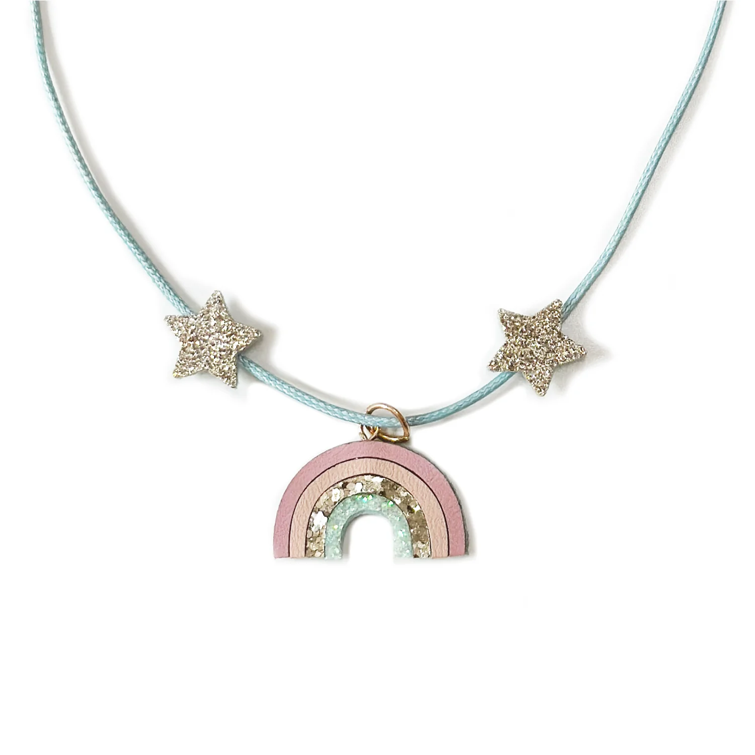 Y200Sv3_1800x1800 Rockahula Halskette Shimmer Rainbow Necklace - Glitzer Regenbogen