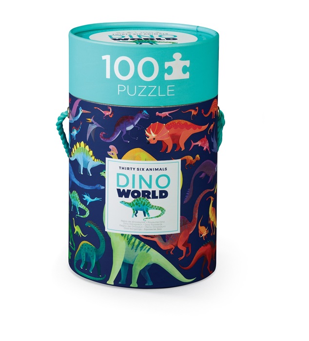 Crocodile Creek Puzzle - Dino Welt - 36 Dinosaurier - 100 Stück Puzzle