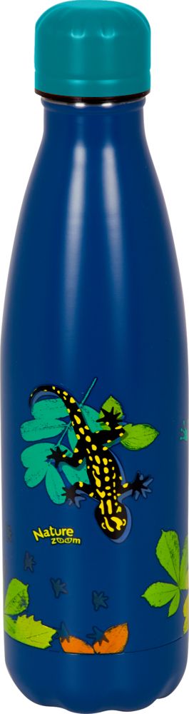 Nature Zoom Edelstahl Isolierflasche - Frosch und Geko