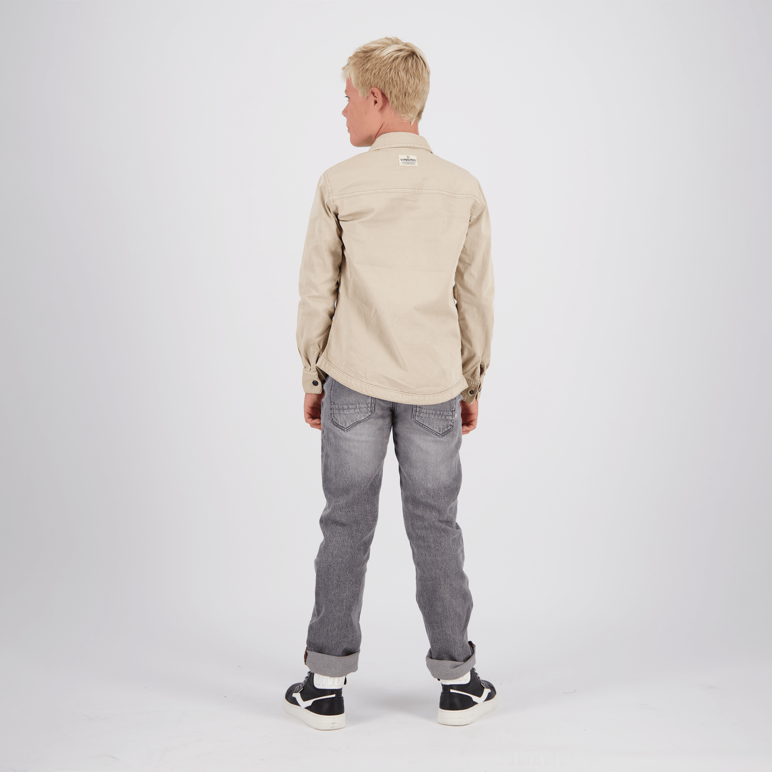 Vingino Jeans BAGGIO VINTAGE - Regular Fit Jog Jeans in Light Grey