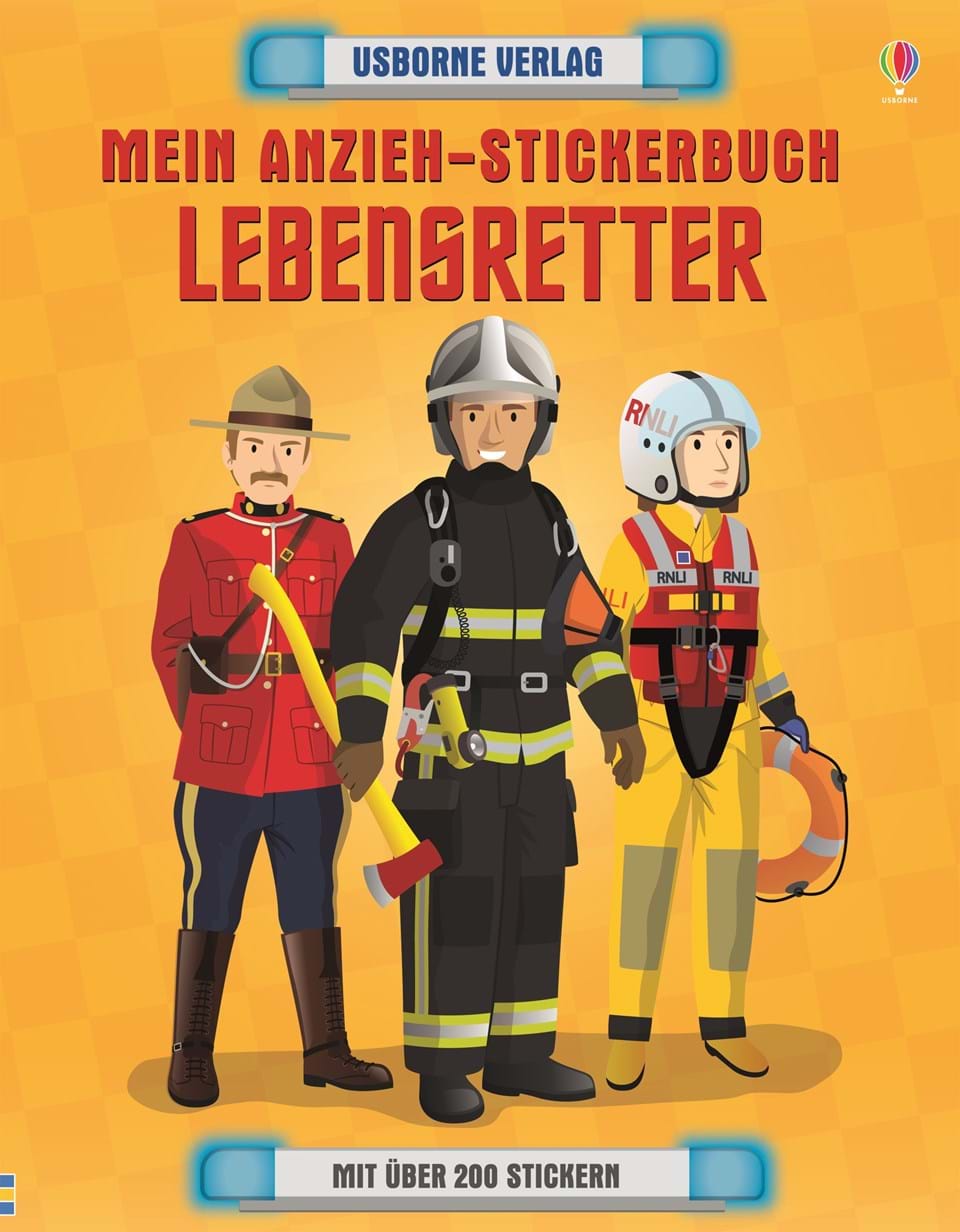 Usborne Mein Anziehstickerbuch - LEBENSRETTER