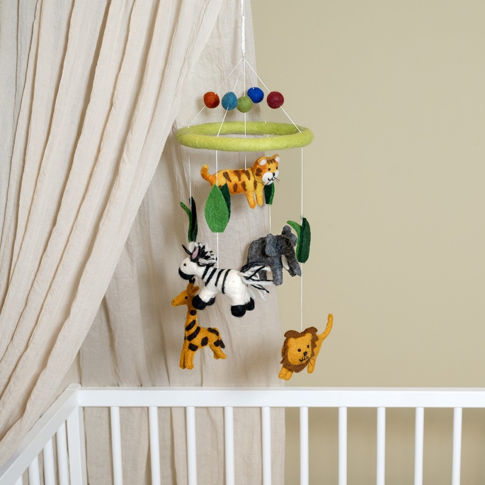 Kinderzimmer Baby Filzmobile Mobile Jungle - Dschungel Kinderzimmer Baby Filzmobile Mobile Jungle - Dschungel