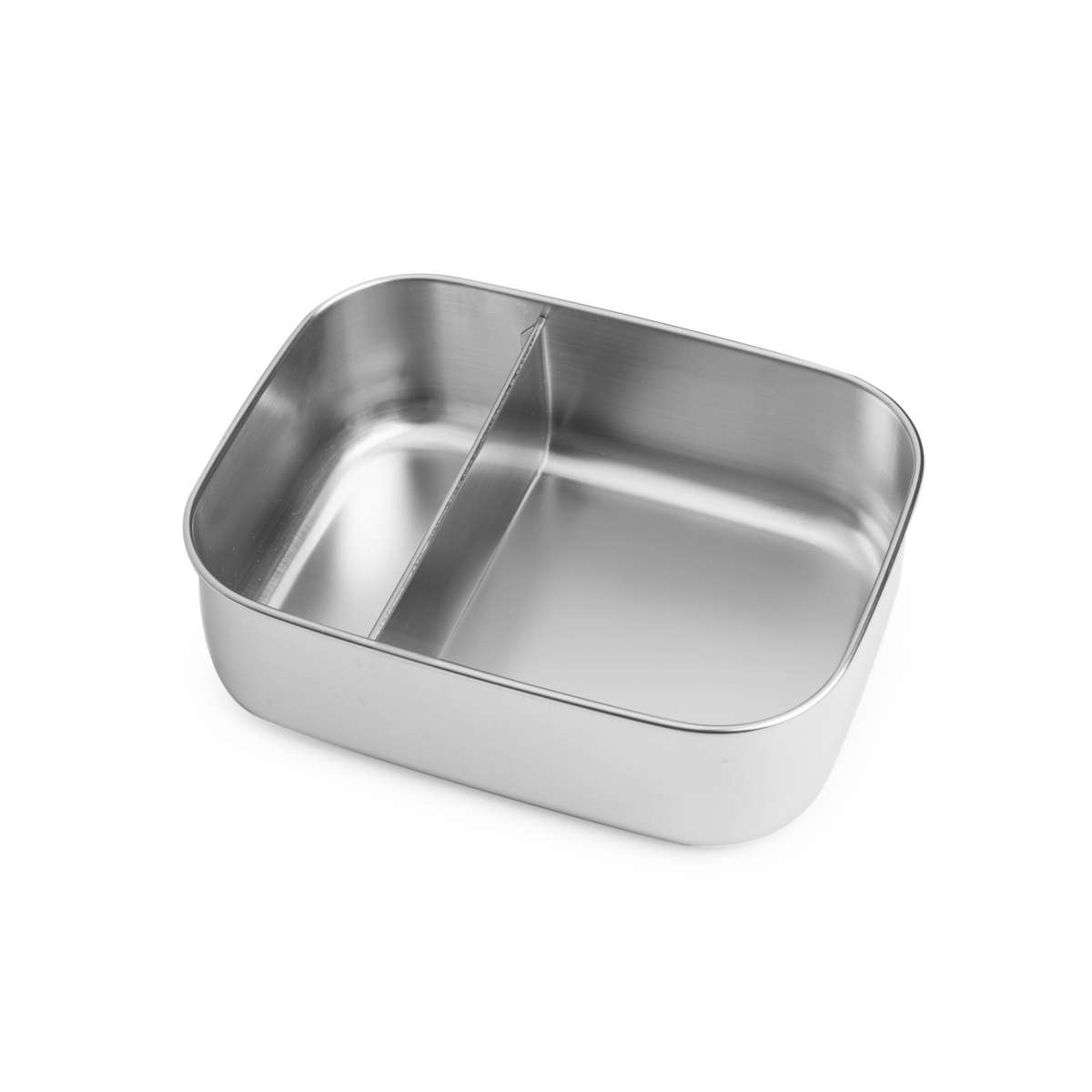 Brotzeit Zweier Lunchbox Brotzeitdose aus Edelstahl mit Unterteilung