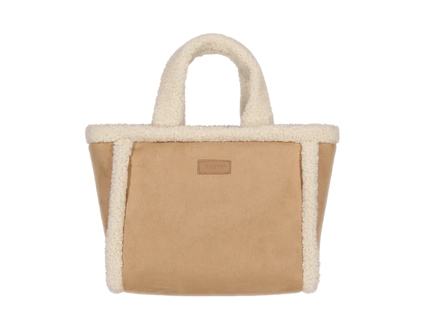 Barts Aedey Handtasche mit Lammfell-Imitat in Hellbraun Barts Aedey Handtasche mit Lammfell-Imitat in Hellbraun