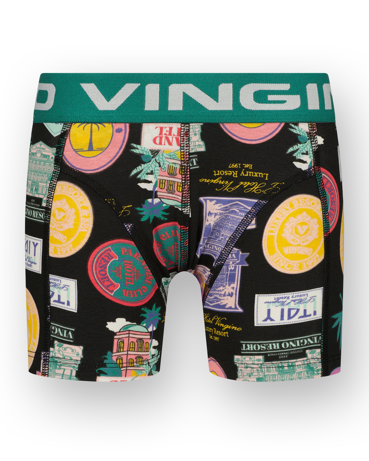 Vingino Unterhosen Boxershort GRAND HOTEL 3er Set - Ivy Grün/Grau/Bunt Vingino Unterhosen Boxershort GRAND HOTEL 3er Set - Ivy Grün/Grau/Bunt