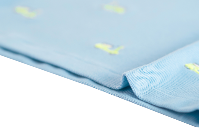 Someone kurzarm Poloshirt - Hellblaue mit Vespa-Stickerei 