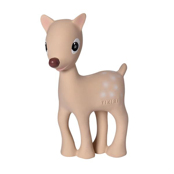 8598103_b Tikiri Naturkautschuk Rassel in Geschenkverpackung - Ralphie Bambi Reh