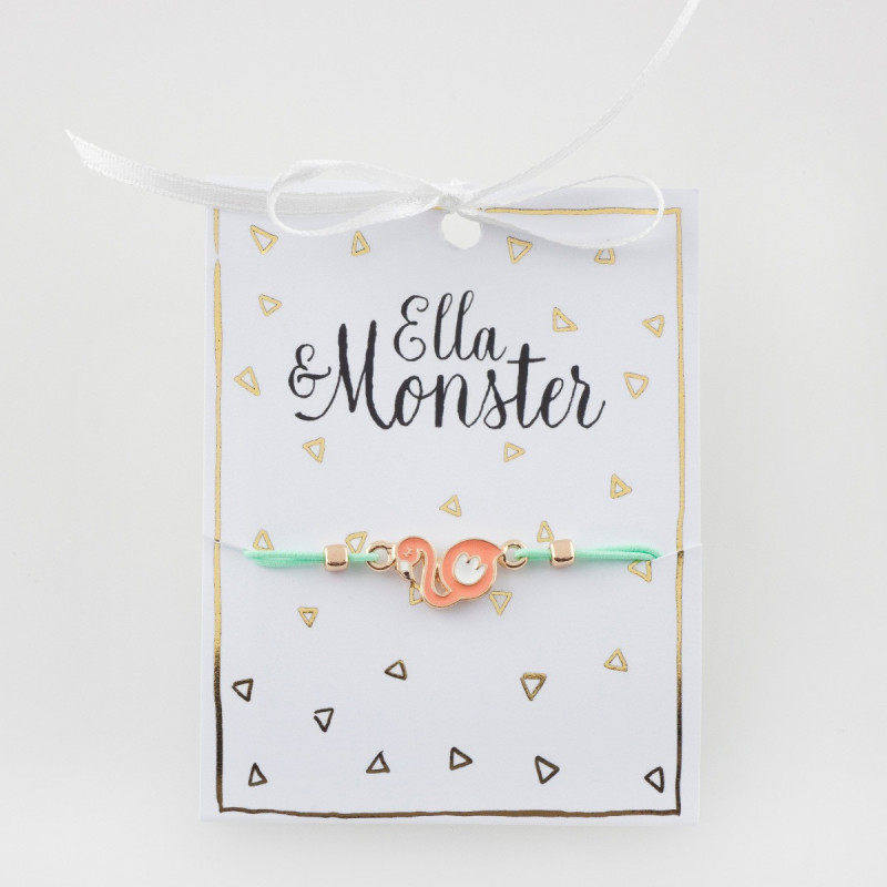 Ella & Monster Armband in rmint - Flamingo