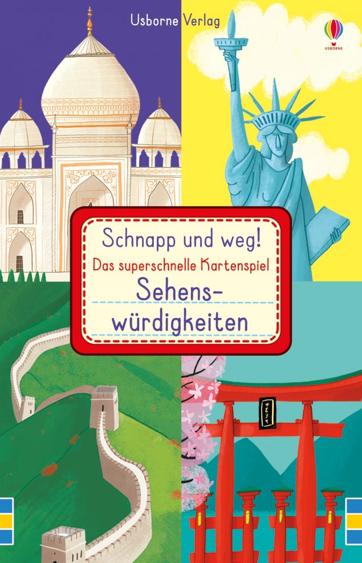 9781789412581_cover_image_1632537636 Usborne Schnapp und weg! Das superschnelle Kartenspiel: Sehenswürdigkeiten