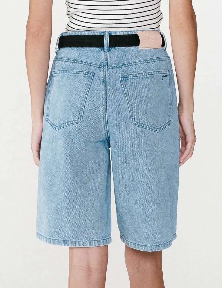 Grace & Mila Damen Jeans Short Will in Sky Blue Grace & Mila Damen Jeans Short Will in Sky Blue