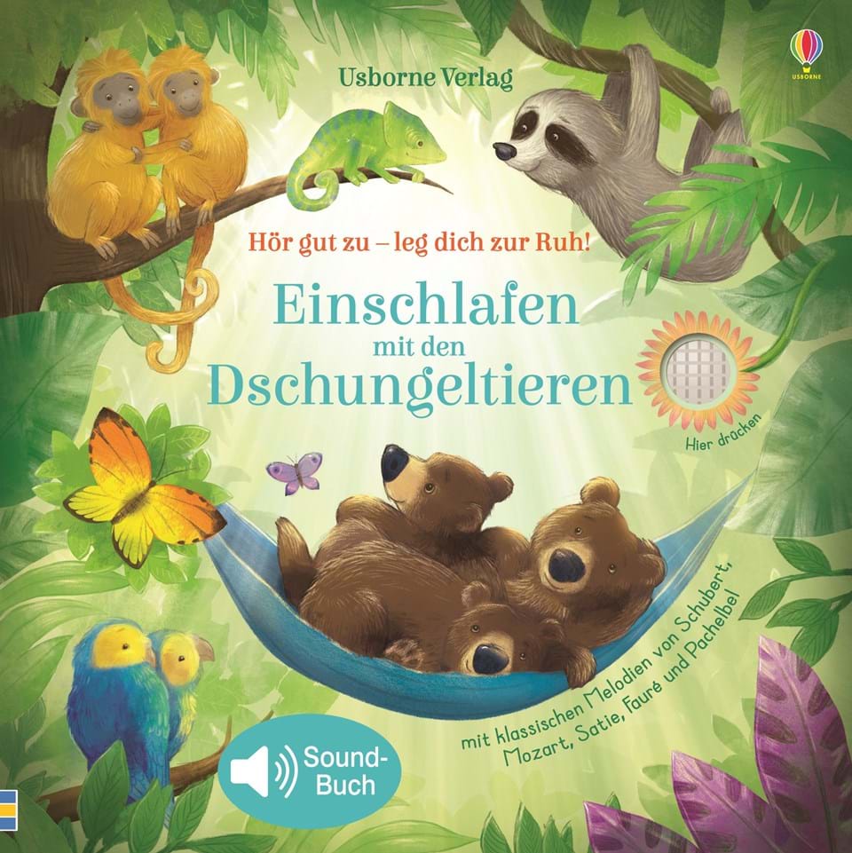 9781789410358 Usborne Mein Hör gut zu - leg dich zur Ruh! - Einschlafen mit den Dschungeltieren