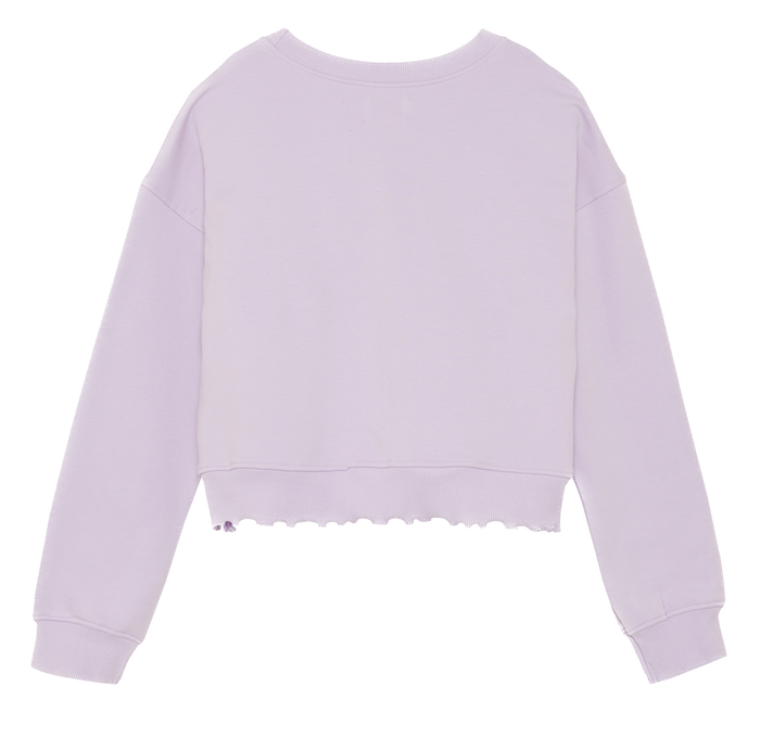 Creamie Boxy Sweatshirt in Lavender Frost Flieder - Good Things Creamie Boxy Sweatshirt in Lavender Frost Flieder - Good Things