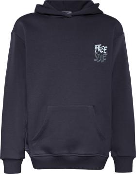 Blue Effect Jungs Kapuzenpullover in Schwarz Lila mit Backprint - Free Style Blue Effect Jungs Kapuzenpullover in Schwarz Lila mit Backprint - Free Style