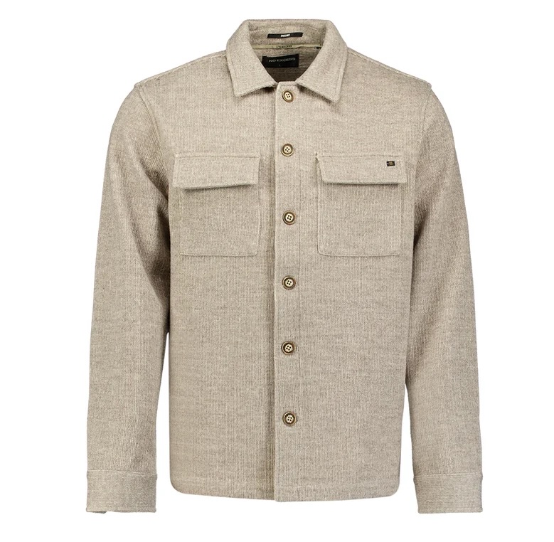 NO EXCESS Overshirt in Wolloptik für Herren in Cement NO EXCESS Overshirt in Wolloptik für Herren in Cement