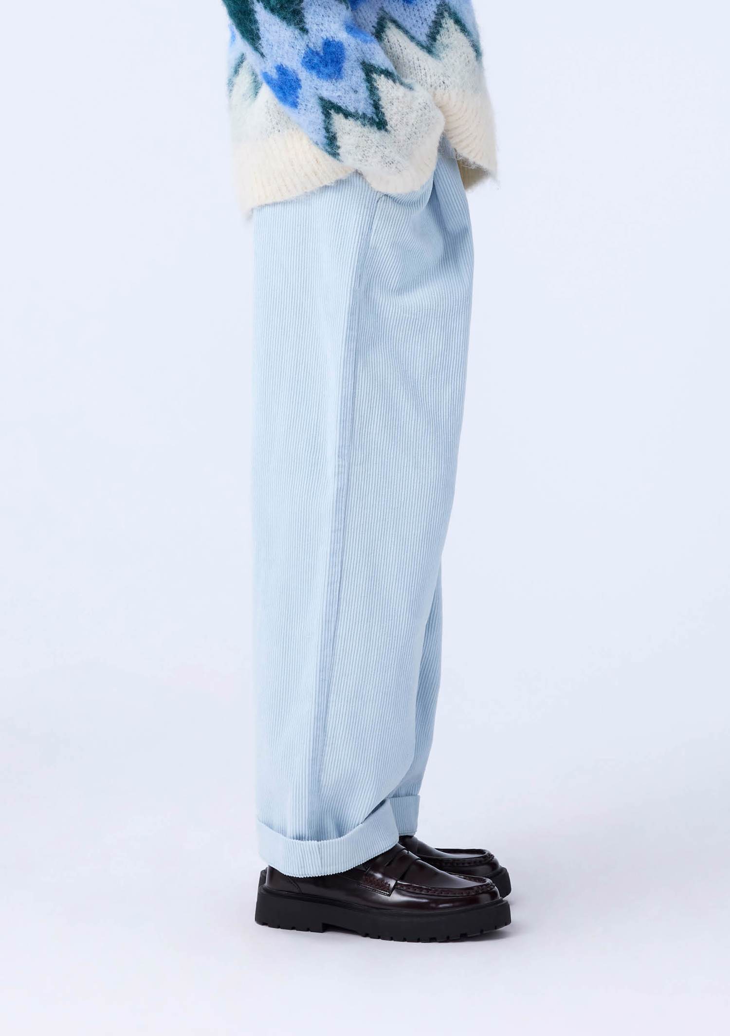 Molo Alaine Wide-Leg Cordhose in Eis Hellblau Blue Moon Molo Alaine Wide-Leg Cordhose in Eis Hellblau Blue Moon