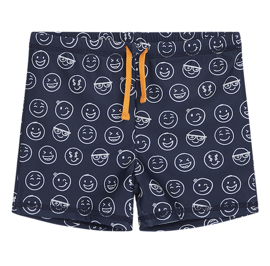 Hust & Claire HAKI Swim Trunk Badehose in Navy Blau - Smiley