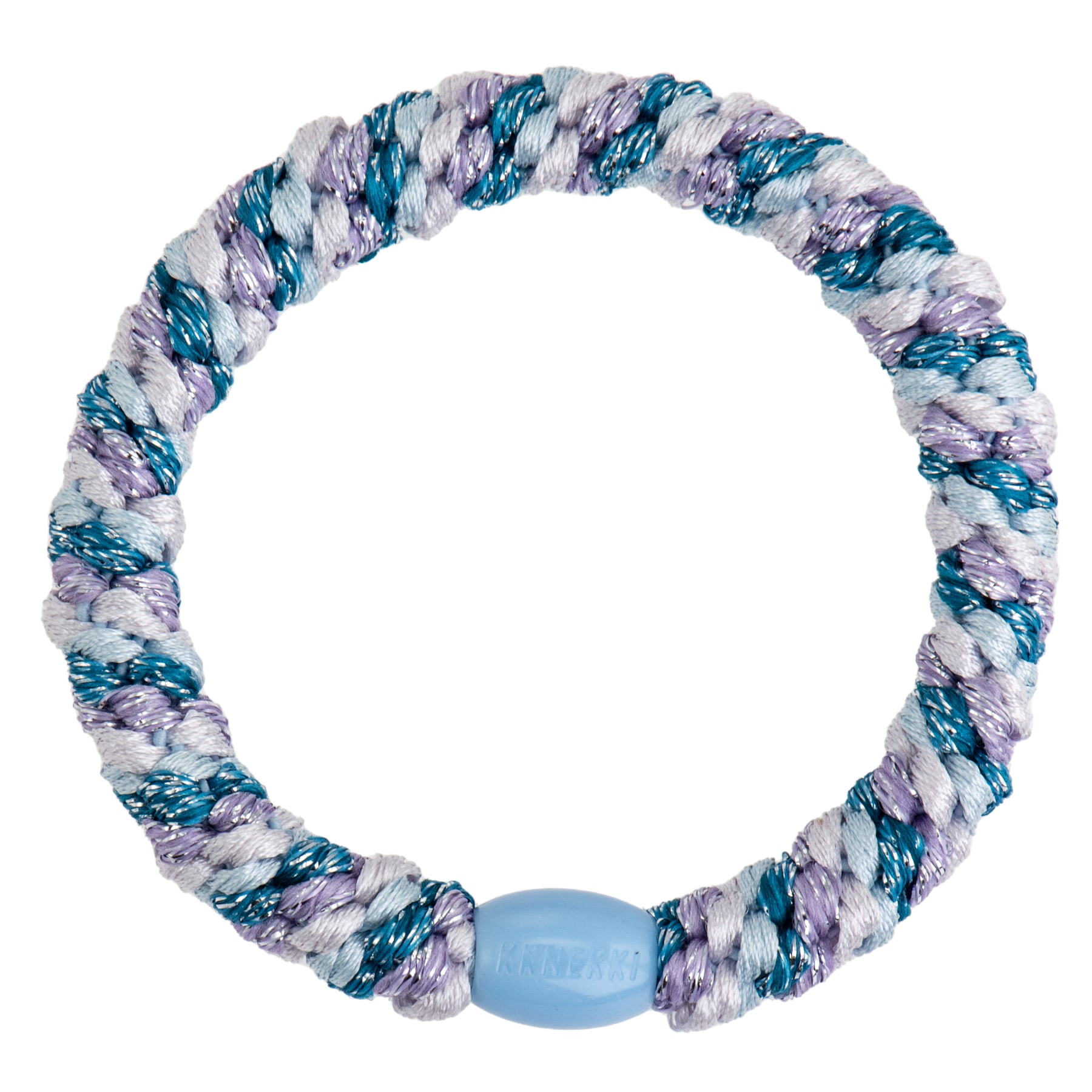 Kknekki Haargummi/Armband -Mix Lilac Blue glitter - Flieder Blau Glitzer