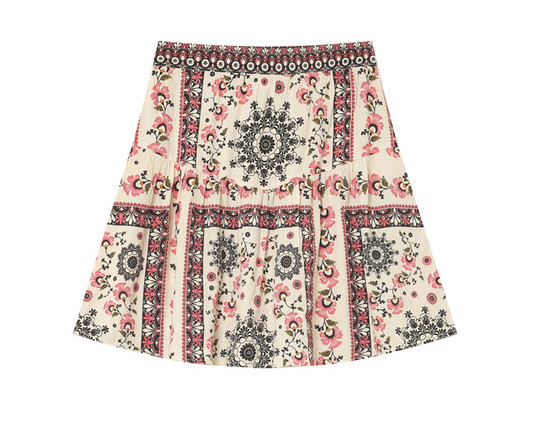 Grace & Mila Precieuse Rock mit Floralem Boho Print - SALE Grace & Mila Precieuse Rock mit Floralem Boho Print - SALE