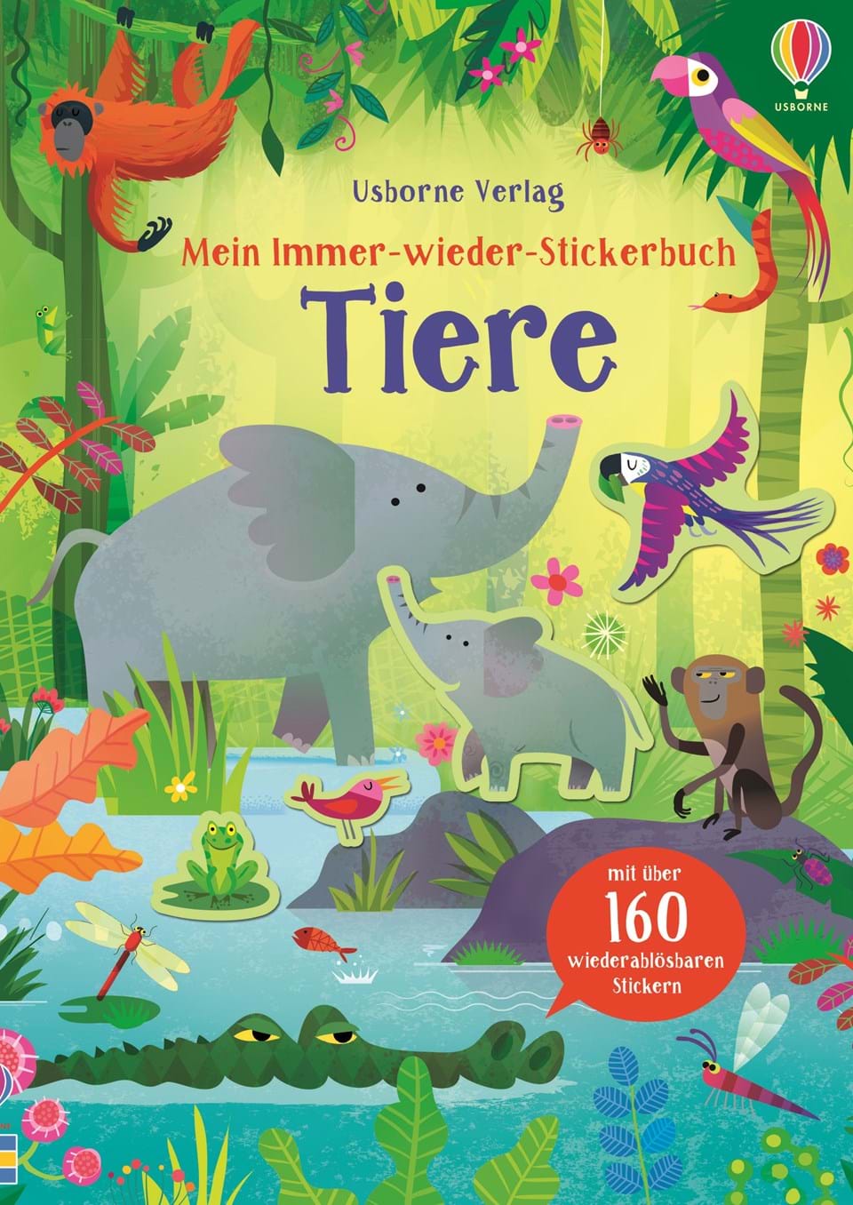 9781789413786 Usborne Mein Immer-Wieder-Stickerbuch - Tiere