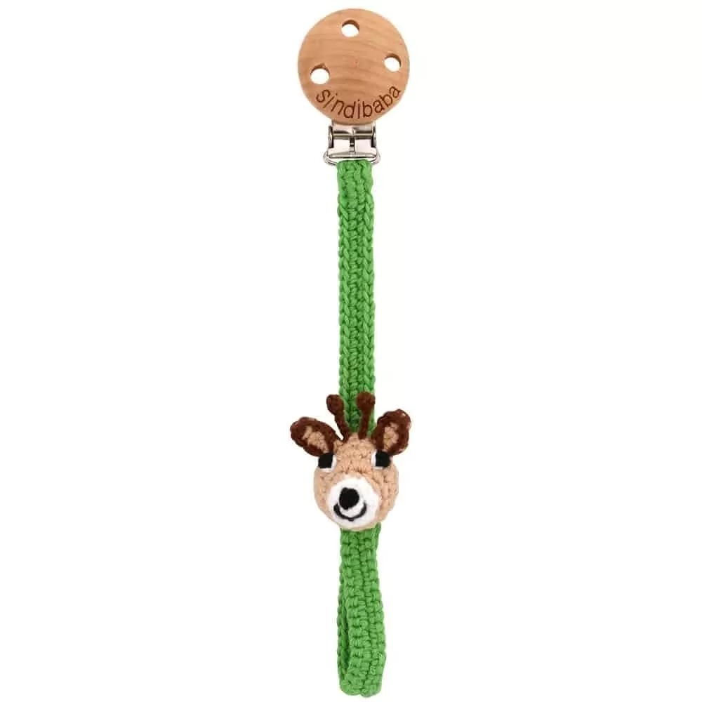 1928937-47df48200b5e8b Sindibaba Bambus Gehäkelte Schnullerkette Giraffe SPOTTY