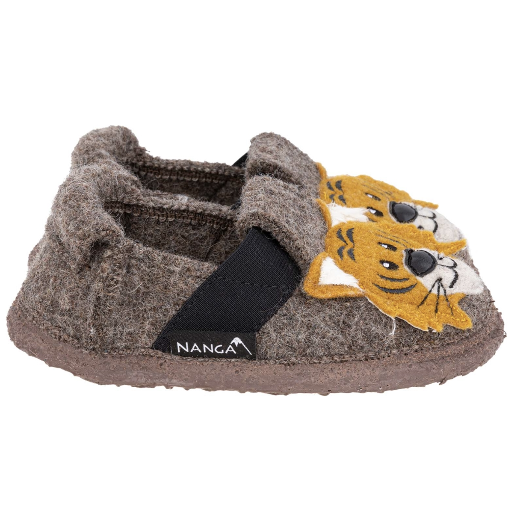 Nanga Wollfilz Hausschuhe - Roar Tiger in Braun Nanga Wollfilz Hausschuhe - Roar Tiger in Braun