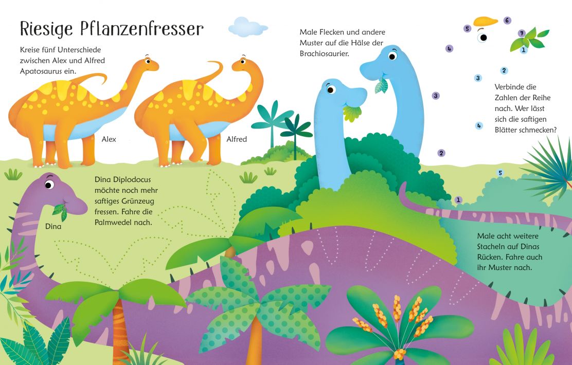 9781789416862_spread_image Usborne Mein Wisch und weg Buch - Dinosaurier