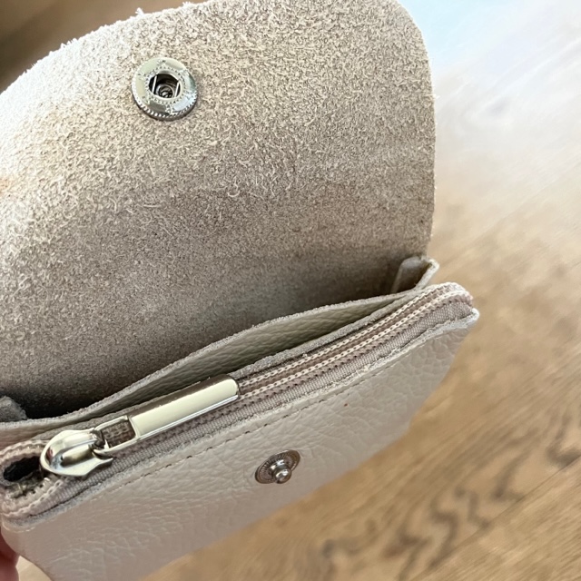 BFF Soft Leder Geldbeutel mit Clip Klein - Farbauswahl