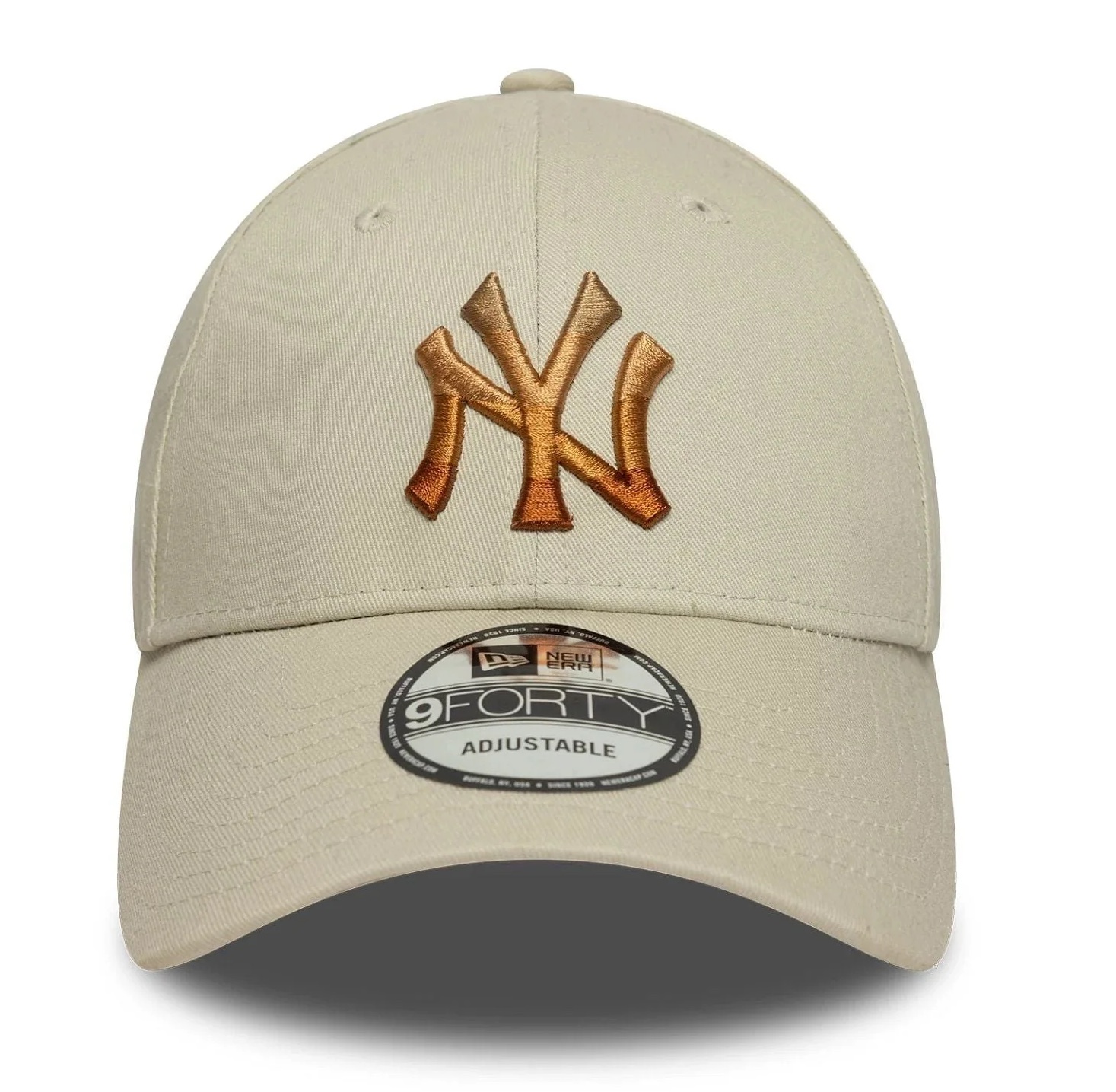 New Era Hellbeige New York Yankees MLB Braun Ombre Infill 9FORTY Verstellbare Cap 