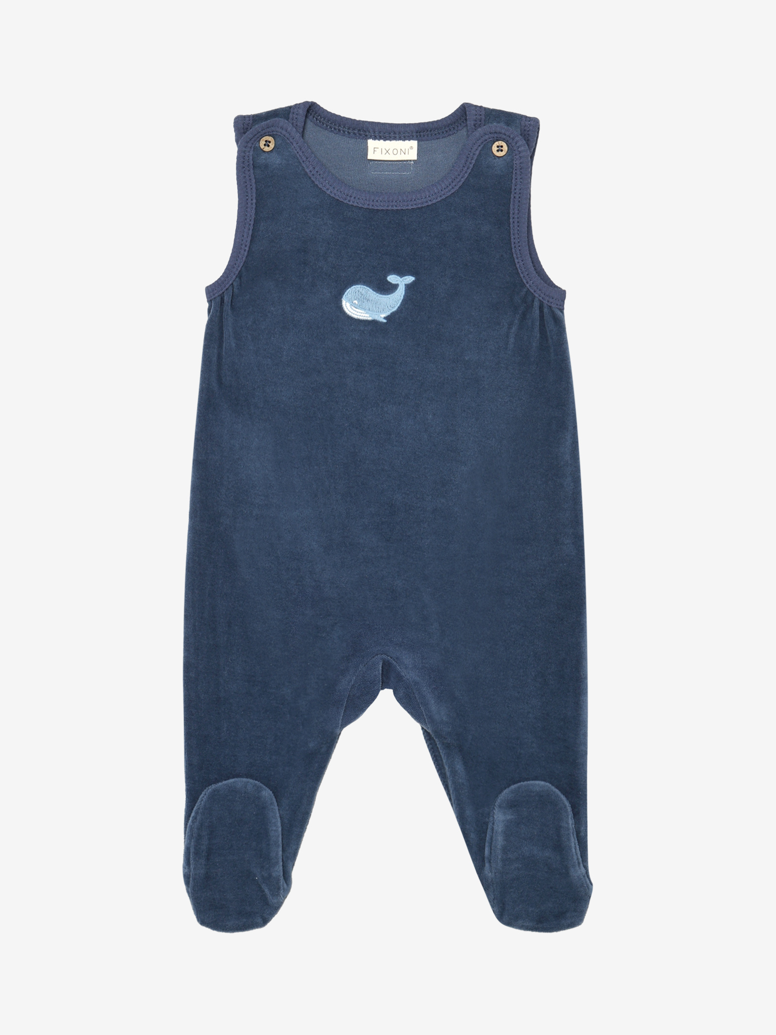 FIXONI Velours Stramplerhose mit Body Set - Vintage Indigo FIXONI Velours Stramplerhose mit Body Set - Vintage Indigo