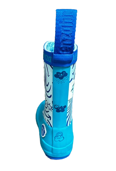 Affenzahn Gummistiefel Regenstiefel in Blau Vegan Plashy Hai
