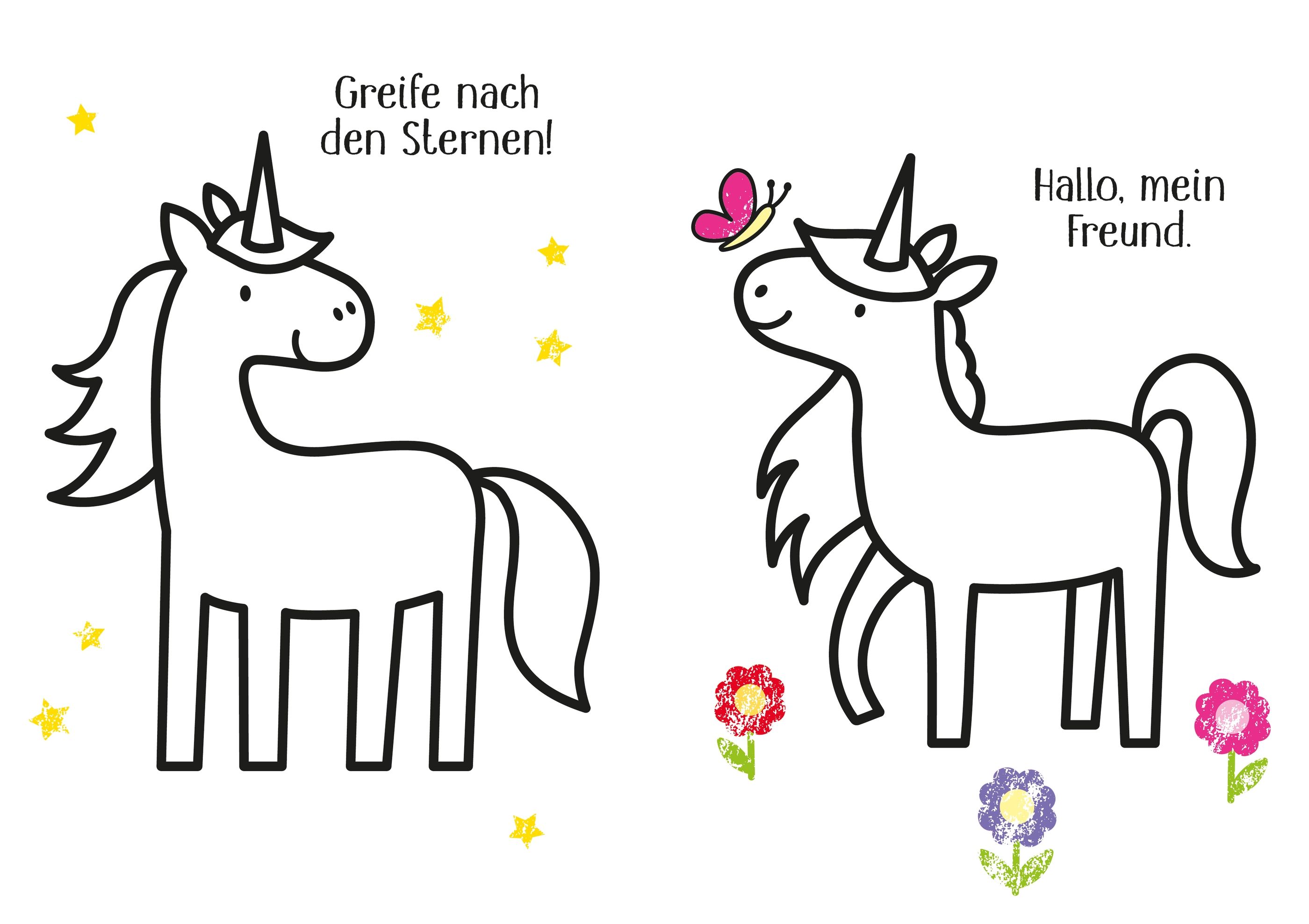 Usborne Kleine Kreativ-Werkstatt - Ganz einfach ausmalen: Einhörner