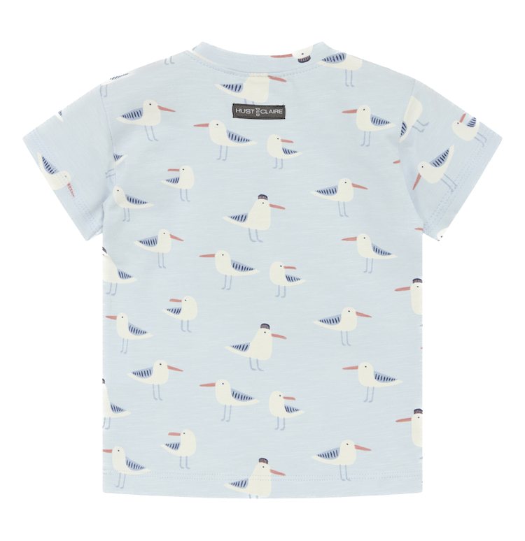 Hust & Claire Arthur T-Shirt in Hellblau Seagull Allover - Möwen - SALE Hust & Claire Arthur T-Shirt in Hellblau Seagull Allover - Möwen - SALE