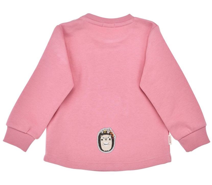 Bondi Sweatshirt in Rosa mit Süßem Eichhörnchen & Igel Bondi Sweatshirt in Rosa mit Süßem Eichhörnchen & Igel