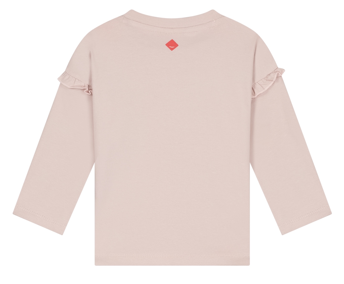 Babyface Langarm Shirt in Zartrosa - Croissant - Bonjour