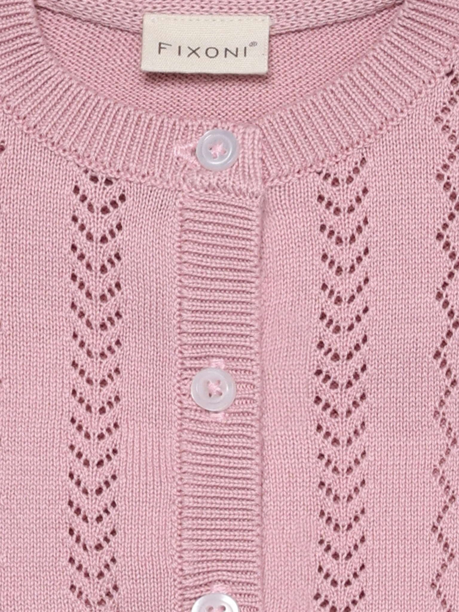 FIXONI Baby Strickjacke in Altrosa FIXONI Baby Strickjacke in Altrosa