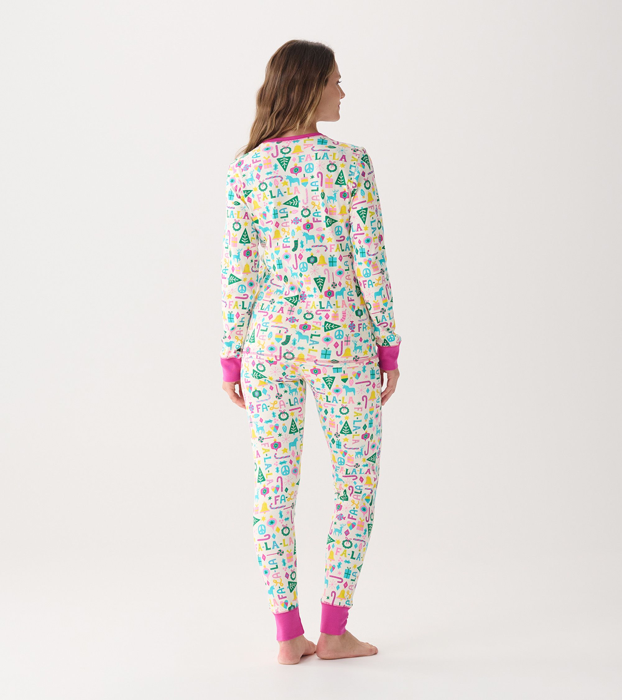 Hatley Damen Bio-Baumwolle Pyjama Falala Christmas Pyjama - Weihnachten - SALE Hatley Damen Bio-Baumwolle Pyjama Falala Christmas Pyjama - Weihnachten - SALE