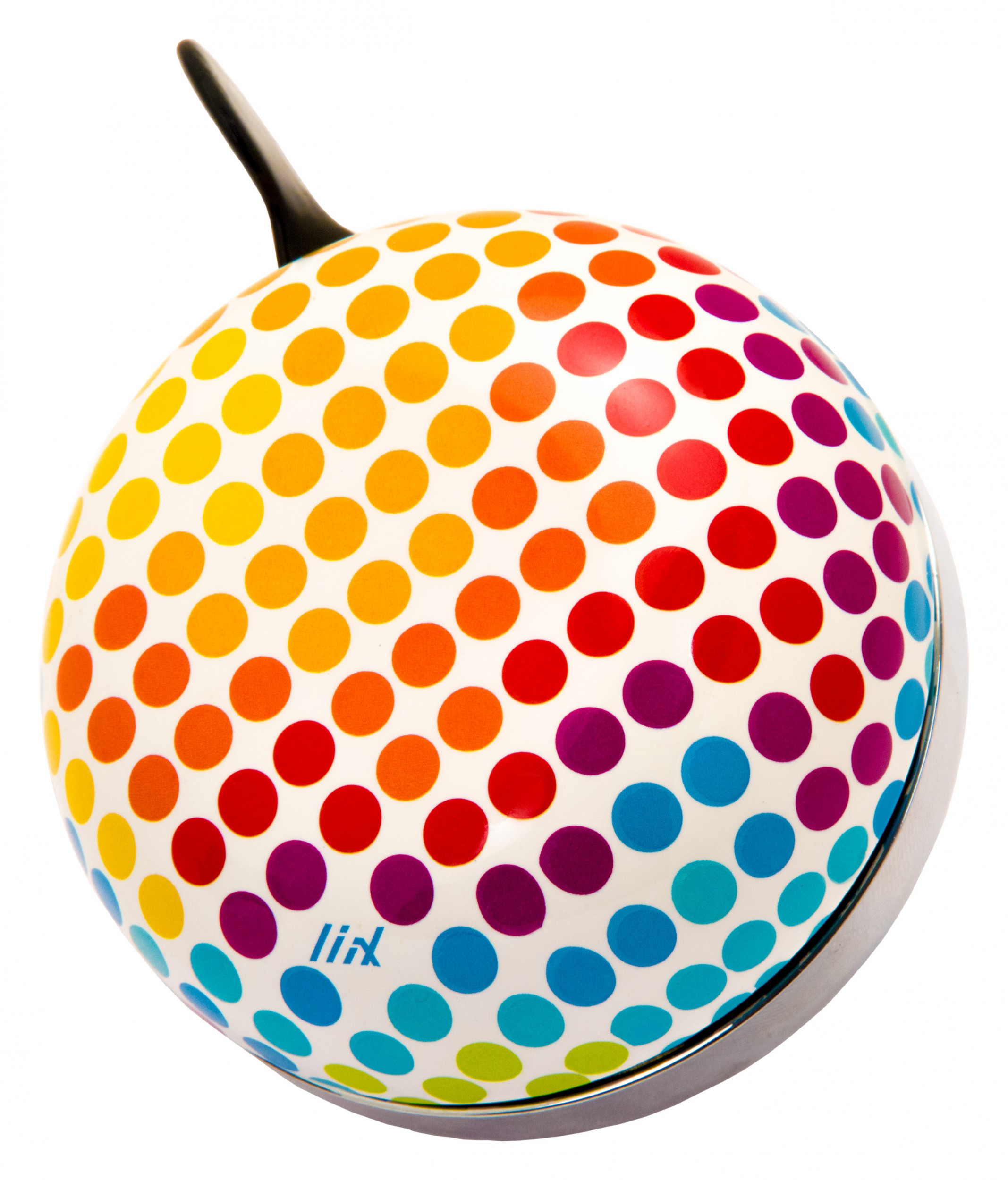 Liix Ding Dong Fahrradklingel - Regenbogen Arty Dots 