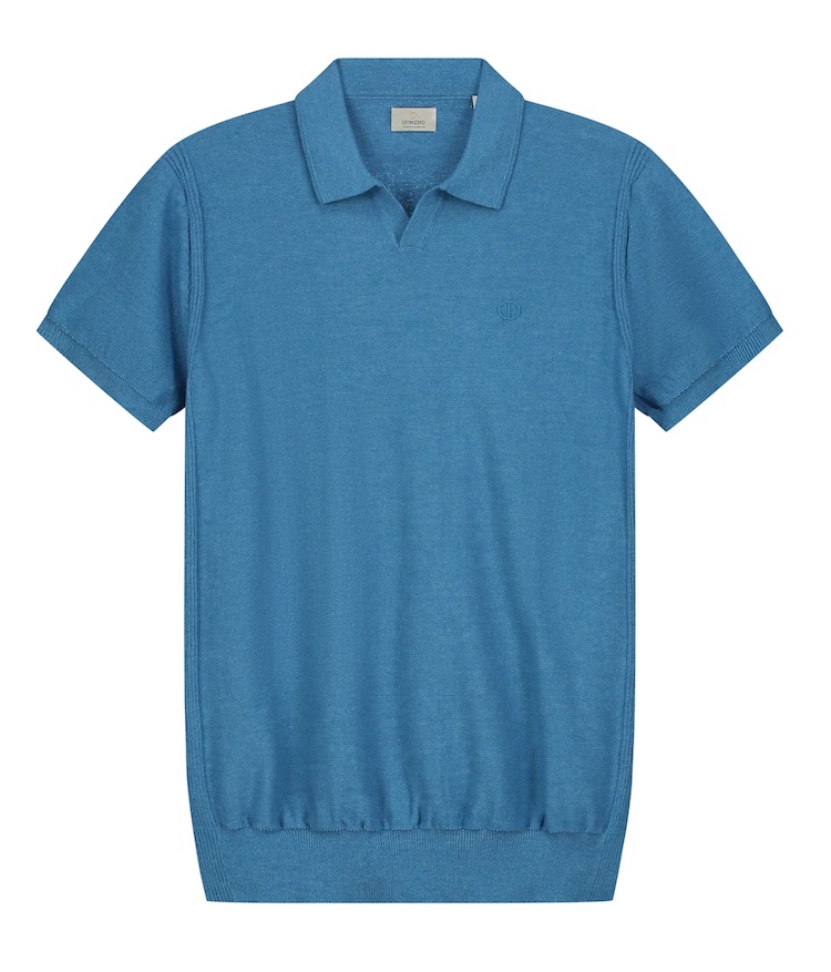 Dstrezzed Polohemd Mercury Short Sleeve in Aegean Blue