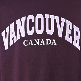 Blue Effect Mädchen Boxy College Hoodie Sweatshirt in Pflaumen Lila - VANCOUVER 