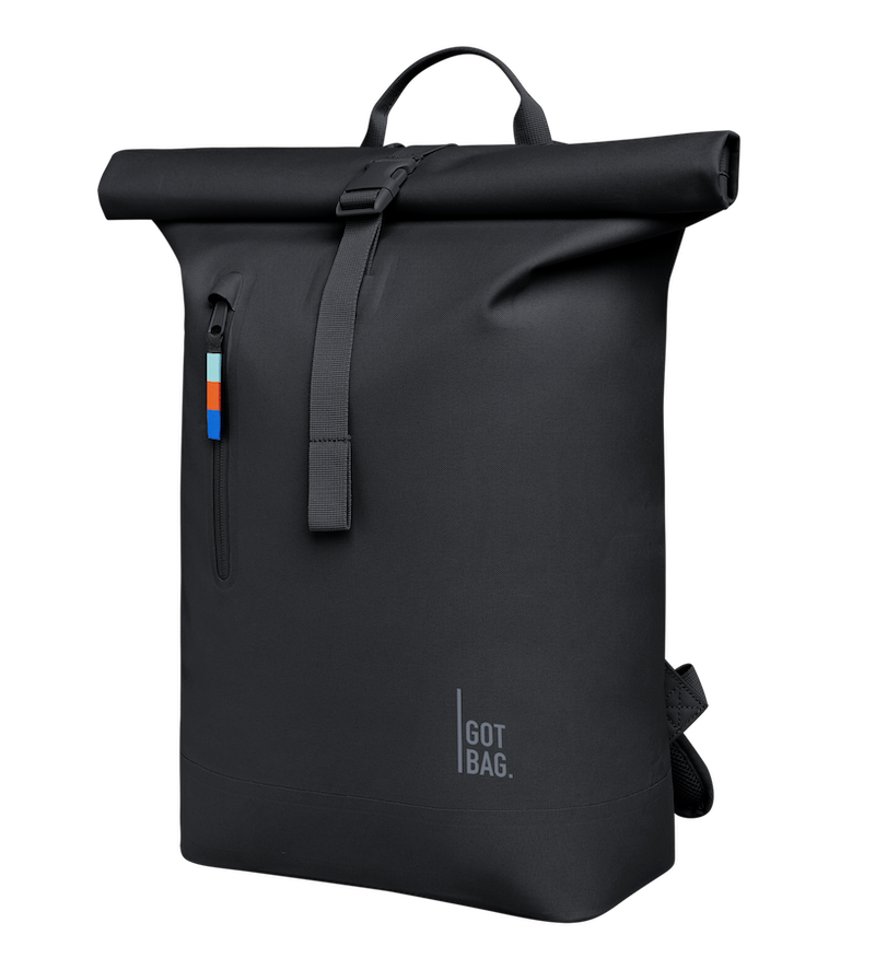 GOT BAG ROLLTOP LITE 2.0 BLACK - Nachhaltiger Rucksack in Schwarz GOT BAG ROLLTOP LITE 2.0 BLACK - Nachhaltiger Rucksack in Schwarz