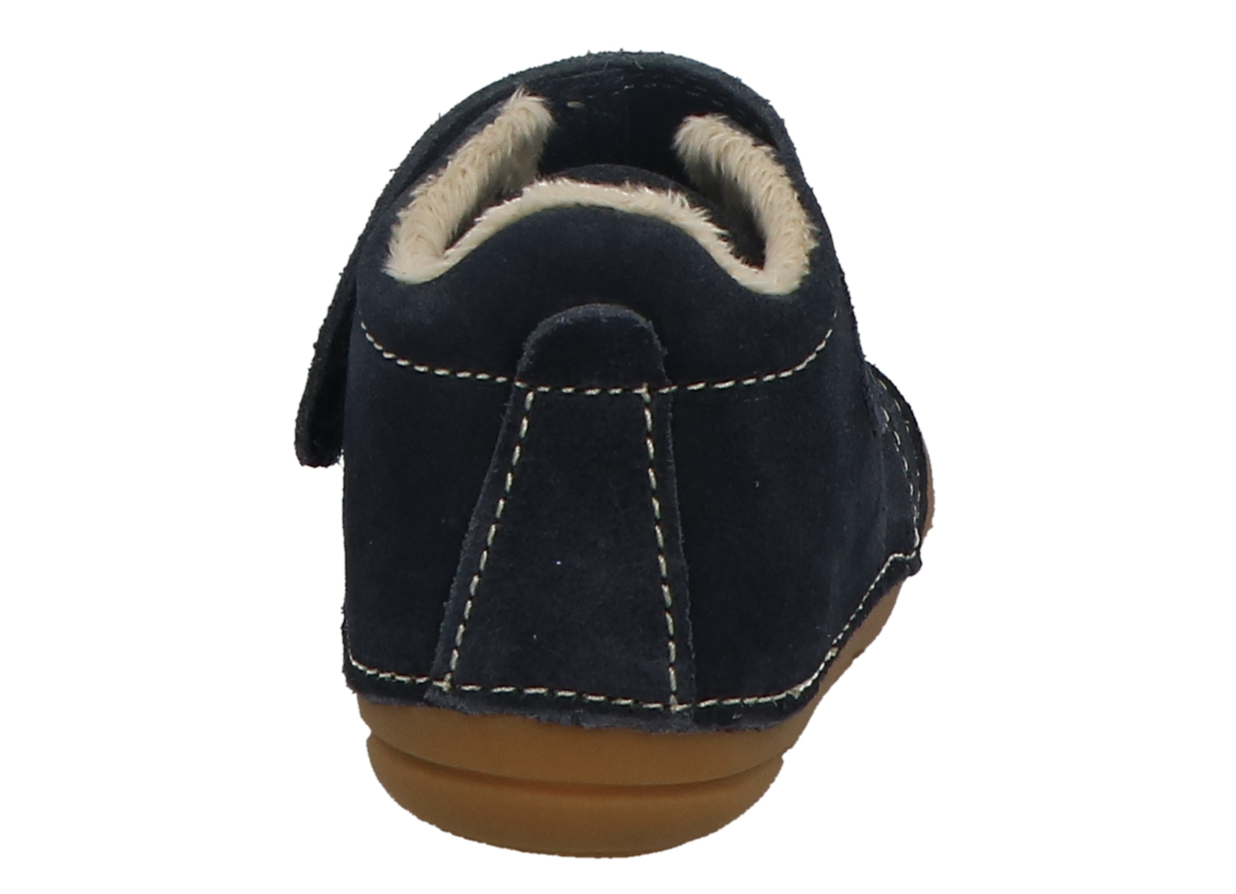 Lurchi FONSI Wildleder Lauflernschuhe mit Fell und Klett - Navy/Blau Lurchi FONSI Wildleder Lauflernschuhe mit Fell und Klett - Navy/Blau